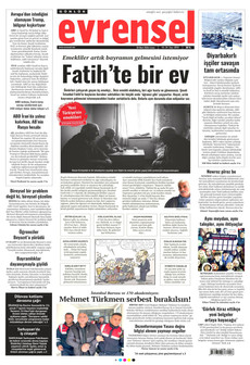 EVRENSEL 20 Mart 2026 gazete manşeti