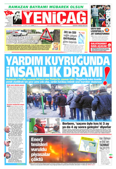 YENİÇAĞ 20 Mart 2026 gazete manşeti