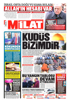 MİLAT 21 Mart 2026 gazete manşeti