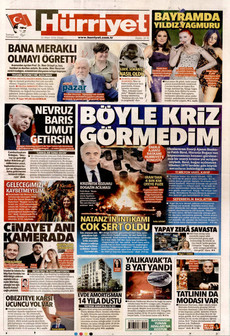 HÜRRİYET 22 Mart 2026 gazete manşeti