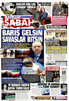 SABAH 22 Mart 2026 gazete manşeti