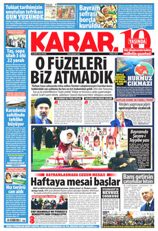 KARAR 22 Mart 2026 gazete manşeti