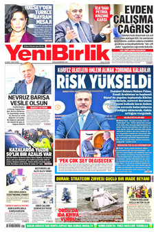 YENİBİRLİK 22 Mart 2026 gazete manşeti