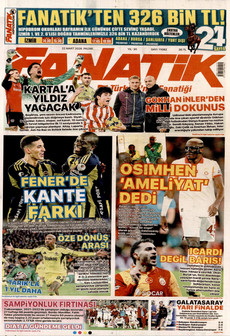 FANATİK 22 Mart 2026 gazete manşeti