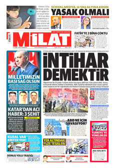 MİLAT 23 Mart 2026 gazete manşeti