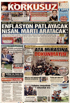 KORKUSUZ 24 Mart 2026 gazete manşeti