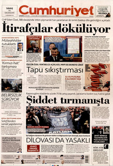 CUMHURİYET 25 Mart 2026 gazete manşeti