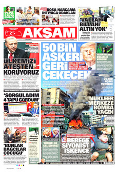 AKŞAM 25 Mart 2026 gazete manşeti