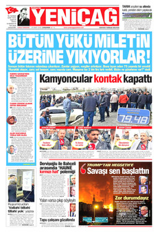 YENİÇAĞ 25 Mart 2026 gazete manşeti