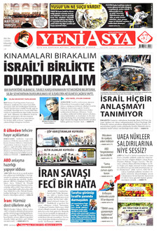 YENİ ASYA 26 Mart 2026 gazete manşeti
