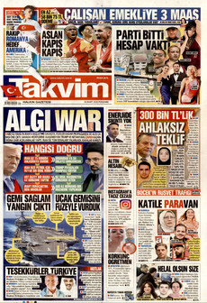 TAKVİM 26 Mart 2026 gazete manşeti