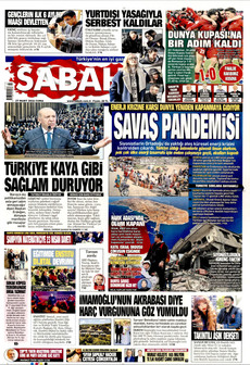 SABAH 27 Mart 2026 gazete manşeti