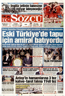 SÖZCÜ 27 Mart 2026 gazete manşeti