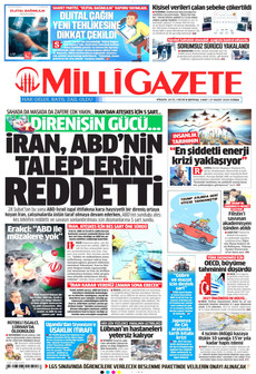 MİLLİ GAZETE 27 Mart 2026 gazete manşeti