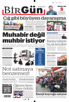 BİRGÜN 27 Mart 2026 gazete manşeti