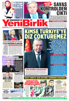 YENİBİRLİK 27 Mart 2026 gazete manşeti