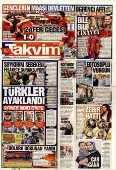 TAKVİM 27 Mart 2026 gazete manşeti