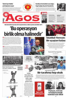 AGOS 27 Mart 2026 gazete manşeti