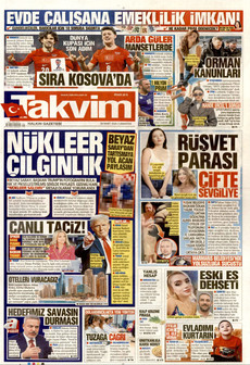 TAKVİM 28 Mart 2026 gazete manşeti