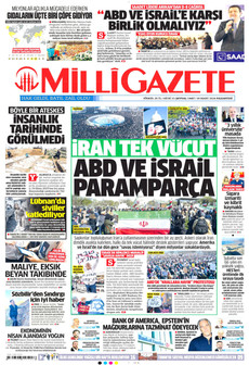 MİLLİ GAZETE 30 Mart 2026 gazete manşeti