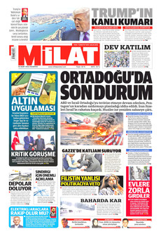 MİLAT 30 Mart 2026 gazete manşeti