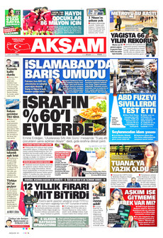 AKŞAM 31 Mart 2026 gazete manşeti