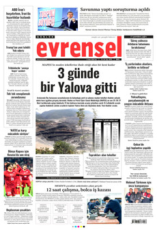 EVRENSEL 31 Mart 2026 gazete manşeti