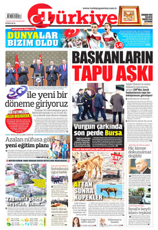 TÜRKİYE GAZETESİ 1 Nisan 2026 gazete manşeti
