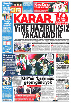 KARAR 1 Nisan 2026 gazete manşeti