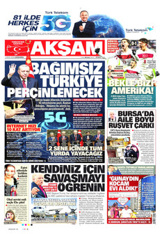 AKŞAM 1 Nisan 2026 gazete manşeti