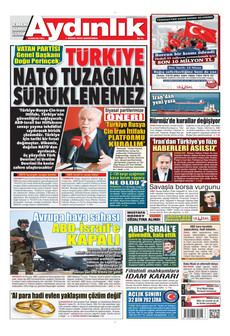 AYDINLIK GAZETESİ 1 Nisan 2026 gazete manşeti