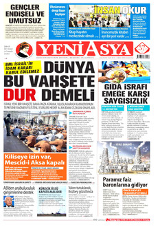 YENİ ASYA 1 Nisan 2026 gazete manşeti