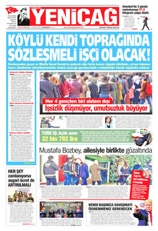 YENİÇAĞ 1 Nisan 2026 gazete manşeti