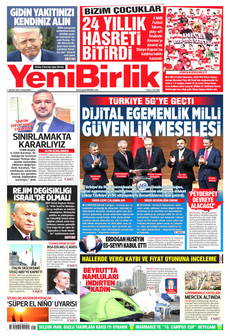 YENİBİRLİK 1 Nisan 2026 gazete manşeti