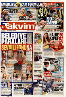 TAKVİM 6 Nisan 2026 gazete manşeti