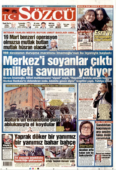 SÖZCÜ 7 Nisan 2026 gazete manşeti