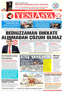 YENİ ASYA 7 Nisan 2026 gazete manşeti