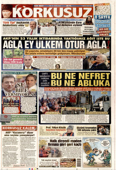 KORKUSUZ 7 Nisan 2026 gazete manşeti
