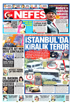 NEFES 8 Nisan 2026 gazete manşeti