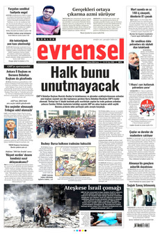 EVRENSEL 10 Nisan 2026 gazete manşeti