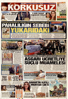 KORKUSUZ 10 Nisan 2026 gazete manşeti