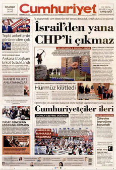 CUMHURİYET 13 Nisan 2026 gazete manşeti