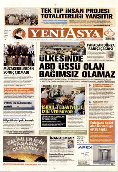 YENİ ASYA 13 Nisan 2026 gazete manşeti