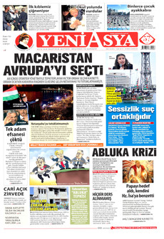 YENİ ASYA 14 Nisan 2026 gazete manşeti