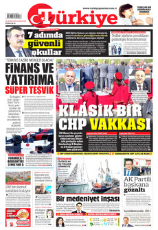 TÜRKİYE GAZETESİ 25 Nisan 2026 gazete manşeti