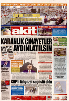YENİ AKİT 25 Nisan 2026 gazete manşeti