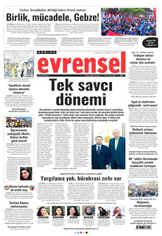 EVRENSEL 25 Nisan 2026 gazete manşeti