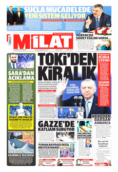 MİLAT 26 Nisan 2026 gazete manşeti