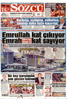 SÖZCÜ 27 Nisan 2026 gazete manşeti