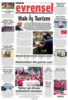 EVRENSEL 27 Nisan 2026 gazete manşeti
